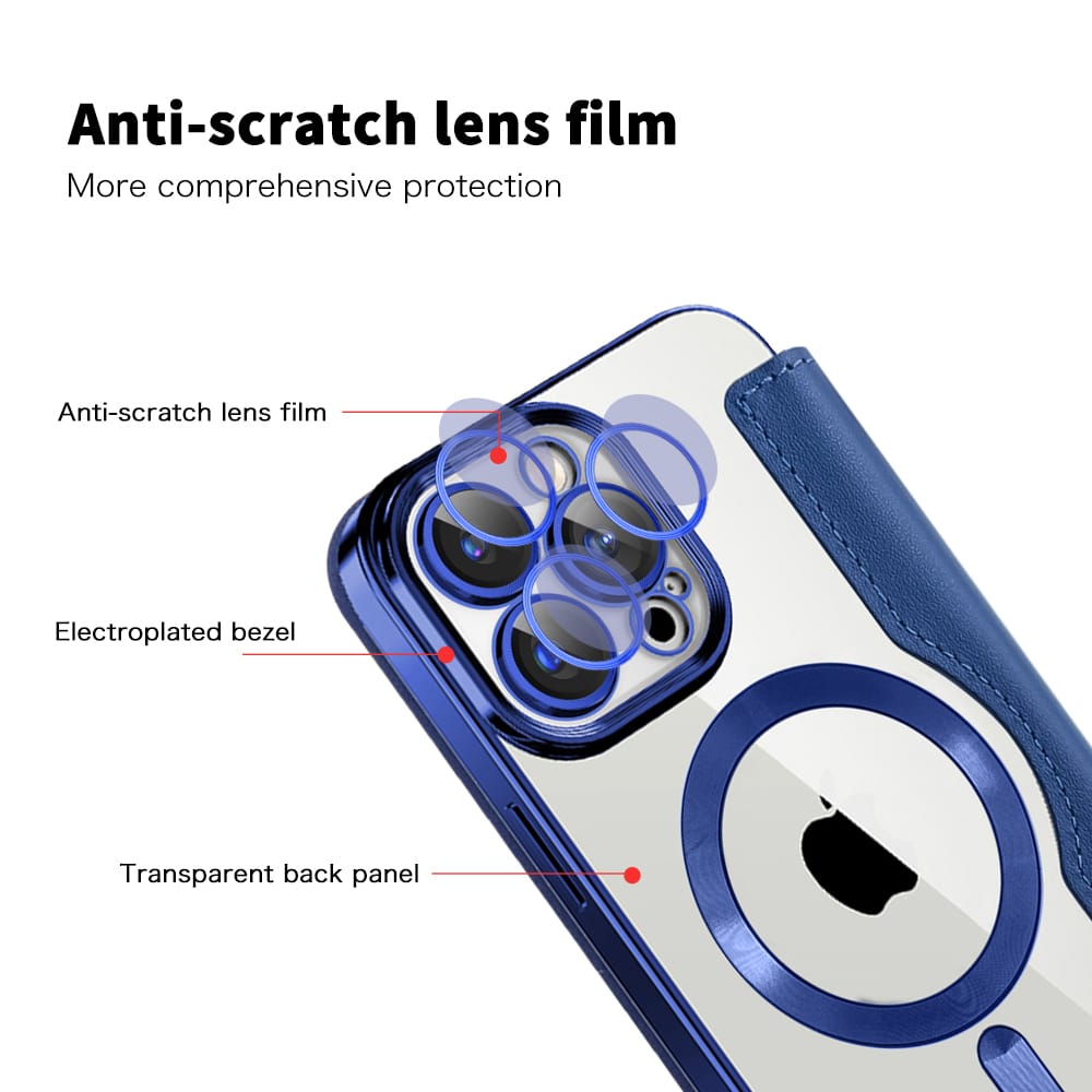 Techsuit SmartMag Book - θήκη για Apple iPhone 15 Pro Max - Μπλε - Image 3