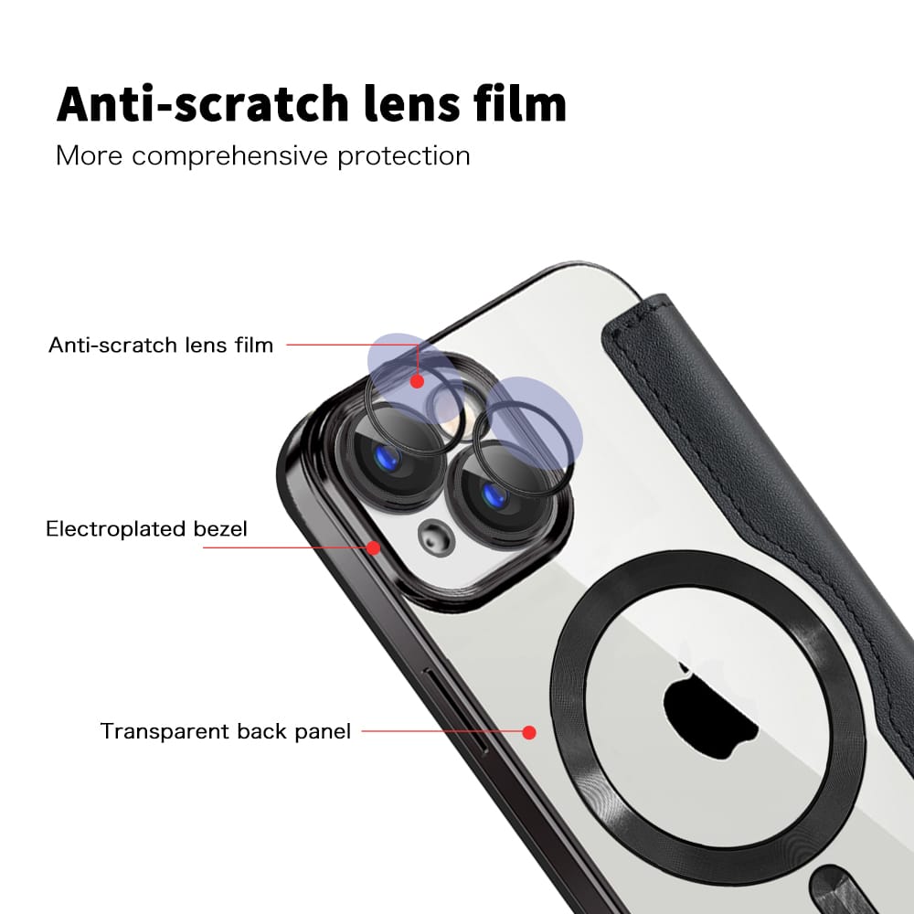 Techsuit SmartMag Book - θήκη για Apple iPhone 15 - Μαύρο - Image 3