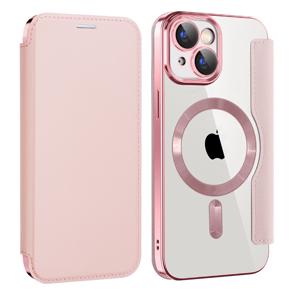 Techsuit SmartMag Book - θήκη για Apple iPhone 15 - Ροζ - Image 2
