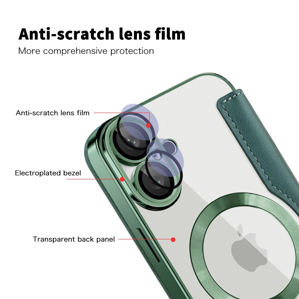 Techsuit SmartMag Book - θήκη για Apple iPhone 16 - Πράσινο - Image 3
