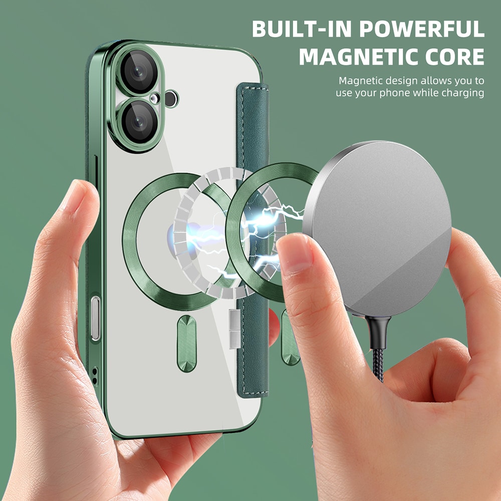 Techsuit SmartMag Book - θήκη για Apple iPhone 16 - Πράσινο - Image 6