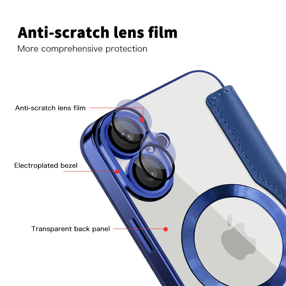 Techsuit SmartMag Book - θήκη για Apple iPhone 16 - Μπλε - Image 3
