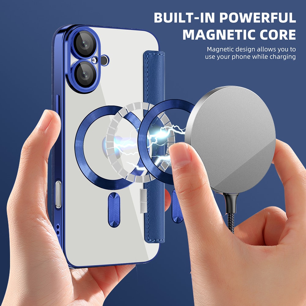 Techsuit SmartMag Book - θήκη για Apple iPhone 16 - Μπλε - Image 6
