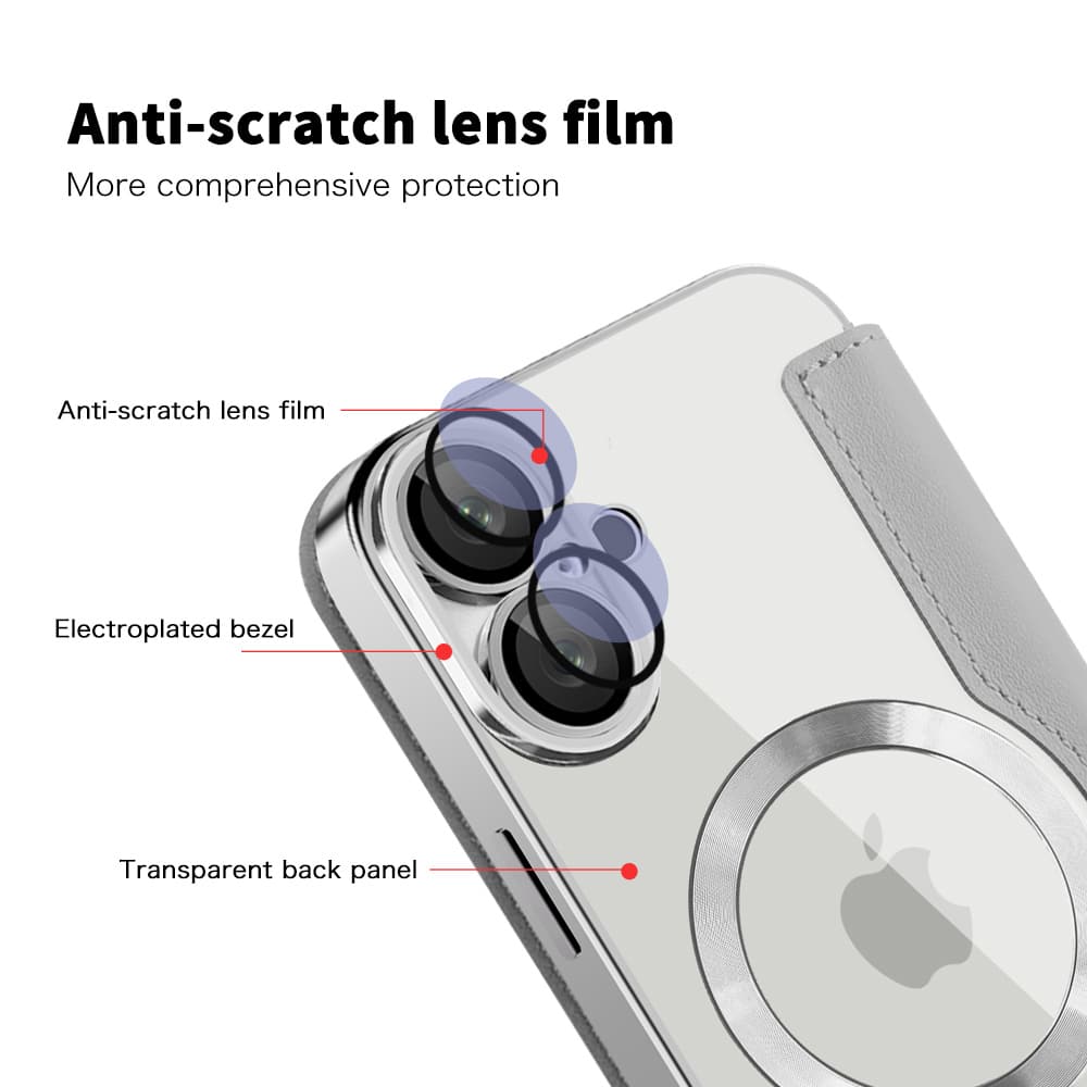 Techsuit SmartMag Book - θήκη για Apple iPhone 16 - Γκρι - Image 3