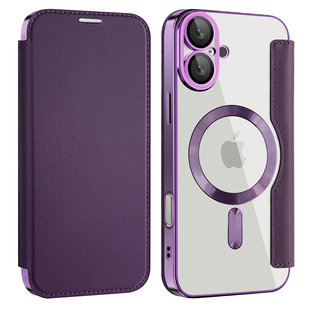 Techsuit SmartMag Book - θήκη για Apple iPhone 16 - Μωβ - Image 2