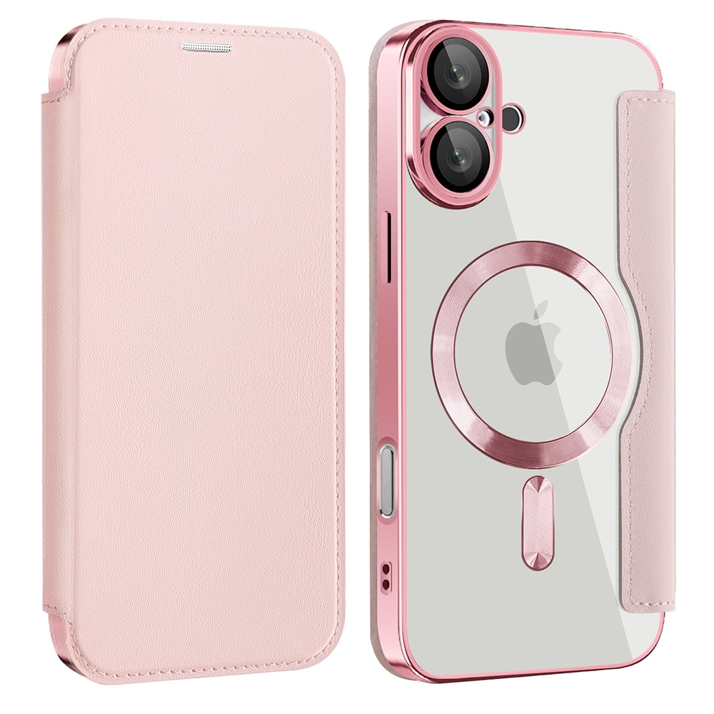 Techsuit SmartMag Book - θήκη για Apple iPhone 16 Plus - Ροζ - Image 2