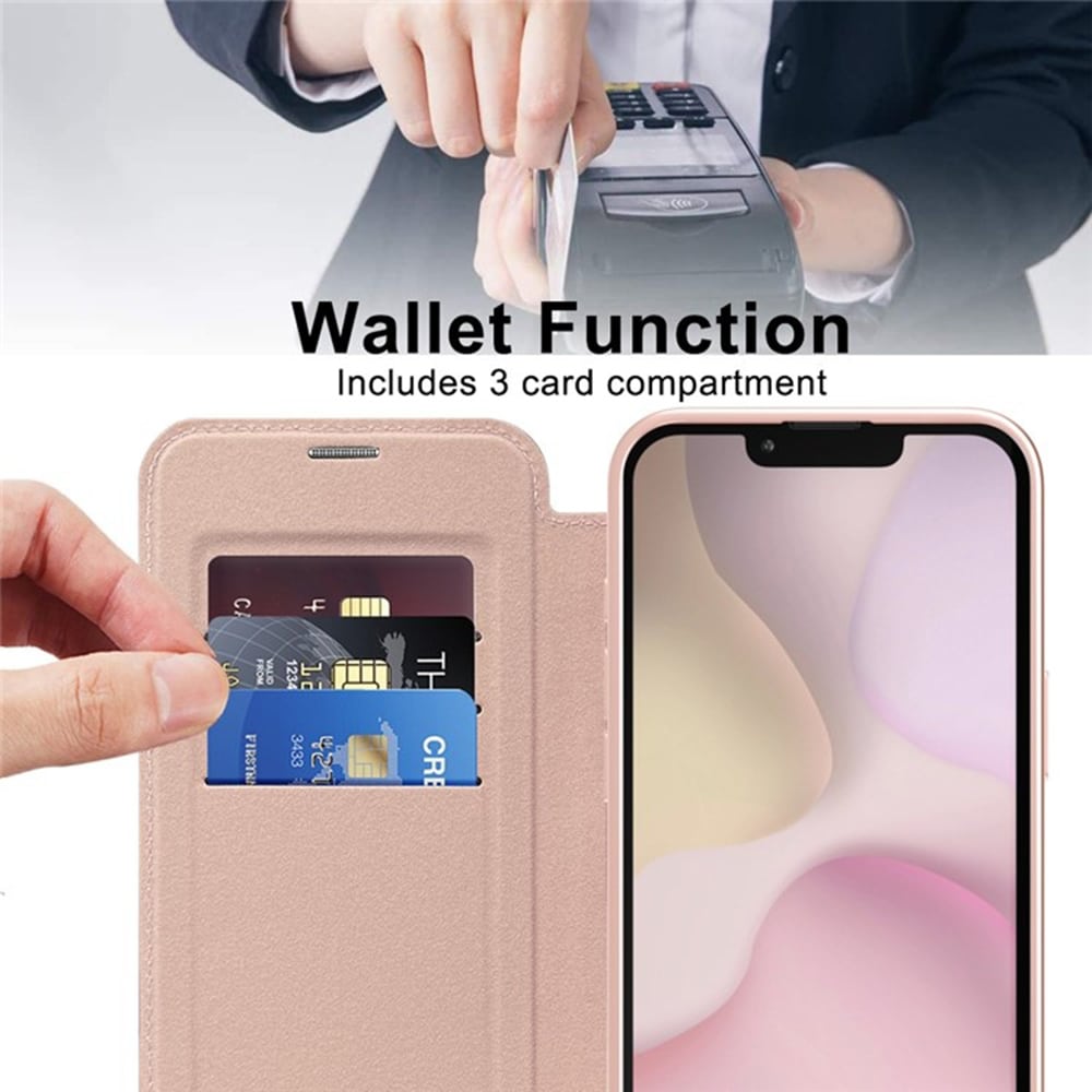 Techsuit SmartMag Book - θήκη για Apple iPhone 16e - Ροζ - Image 5