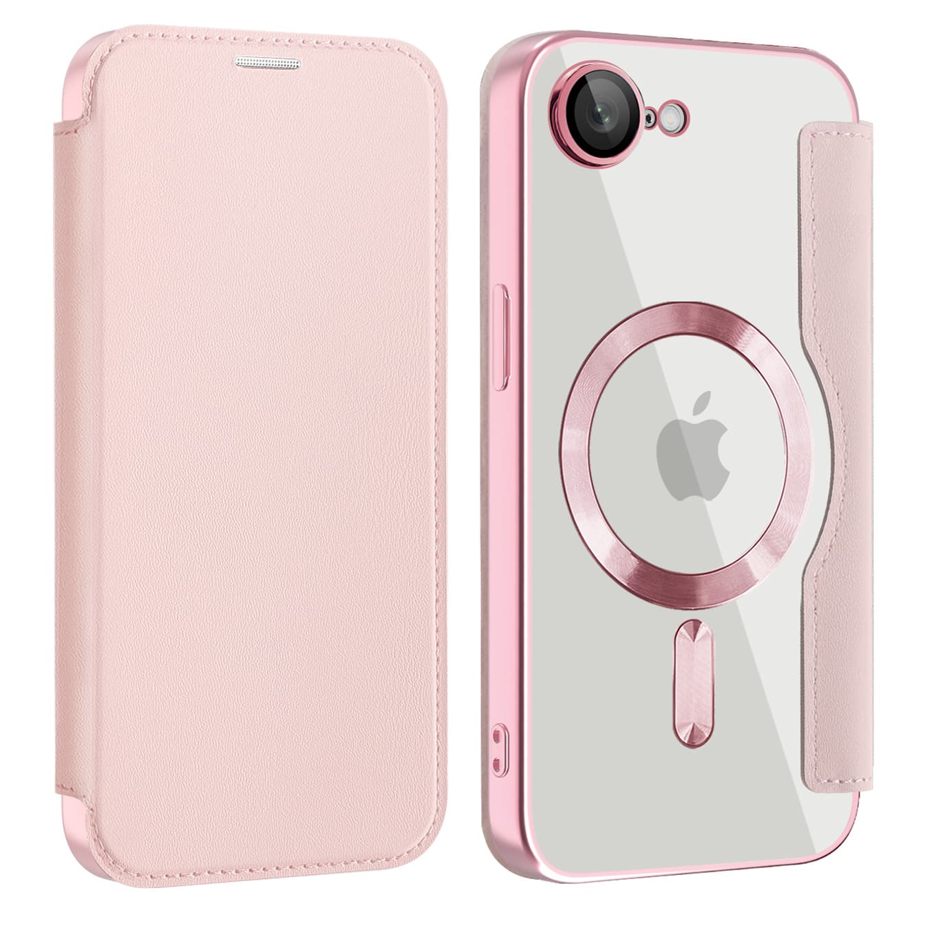 Techsuit SmartMag Book - θήκη για Apple iPhone 16e - Ροζ - Image 2