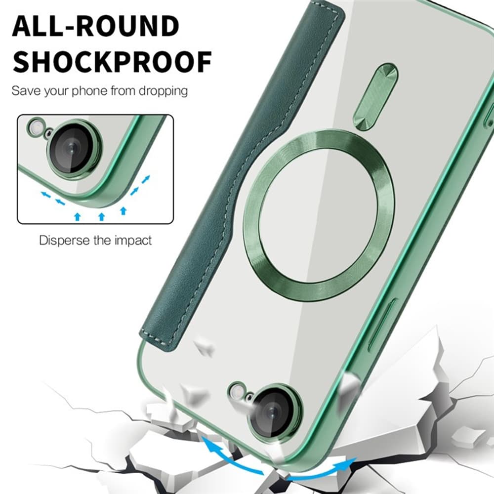 Techsuit SmartMag Book - θήκη για Apple iPhone 16e - Πράσινο - Image 3