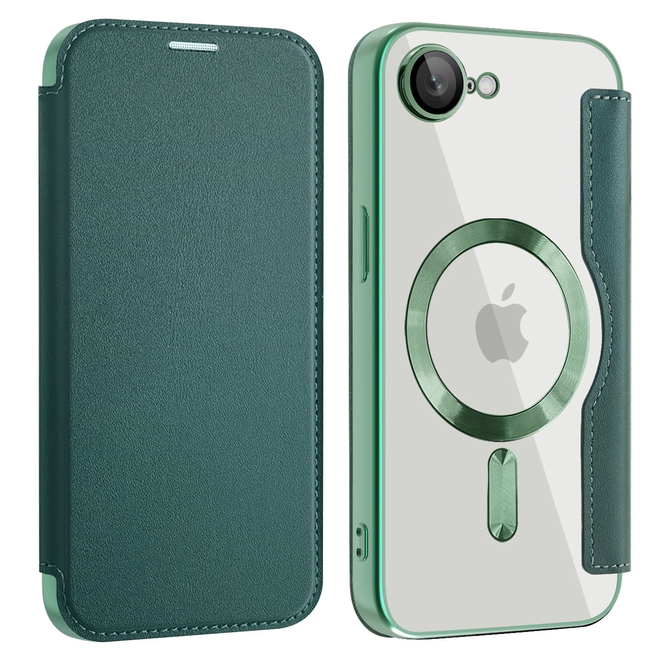 Techsuit SmartMag Book - θήκη για Apple iPhone 16e - Πράσινο - Image 2