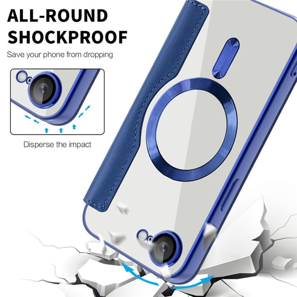 Techsuit SmartMag Book - θήκη για Apple iPhone 16e - Μπλε - Image 3