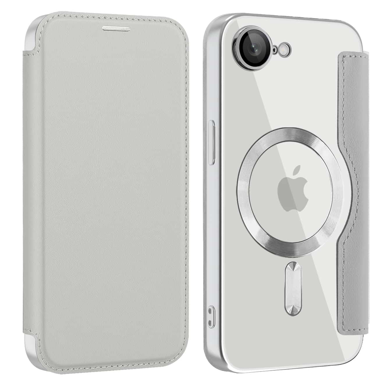 Techsuit SmartMag Book - θήκη για Apple iPhone 16e - Γκρι - Image 2
