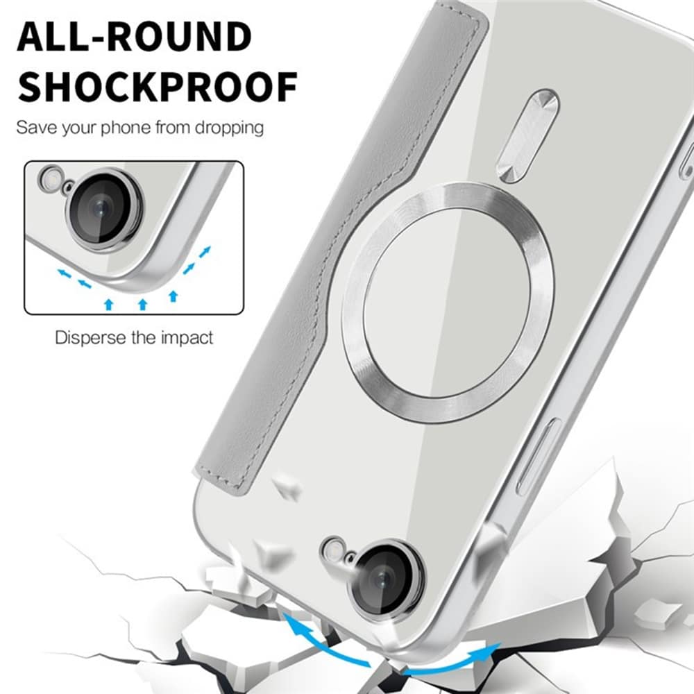 Techsuit SmartMag Book - θήκη για Apple iPhone 16e - Γκρι - Image 3