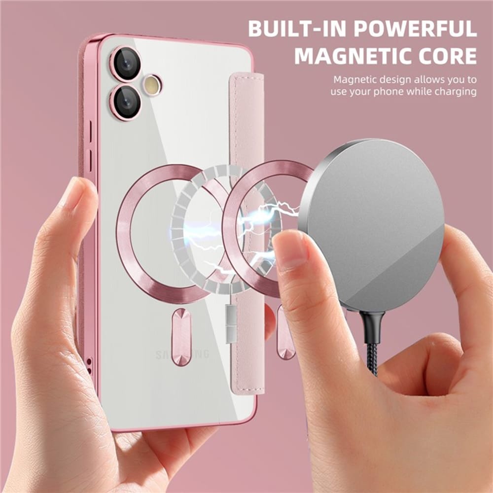 Techsuit SmartMag Book - θήκη για Samsung Galaxy A05 - Ροζ - Image 6