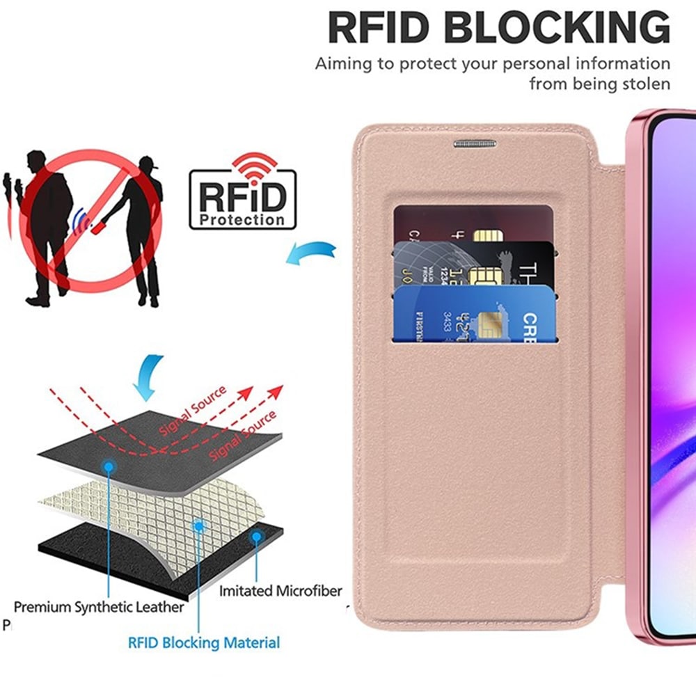 Techsuit SmartMag Book - θήκη για Samsung Galaxy A05 - Ροζ - Image 5