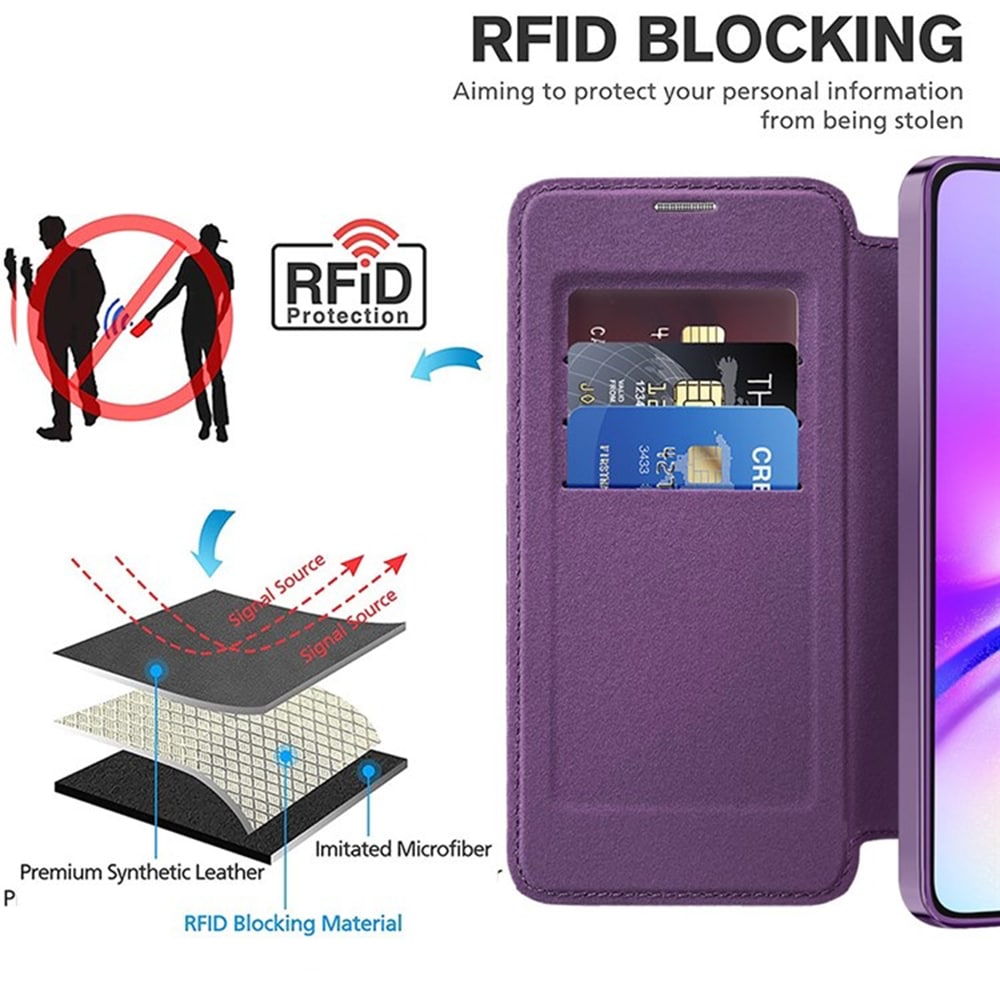 Techsuit SmartMag Book - θήκη για Samsung Galaxy A05 - Μωβ - Image 5