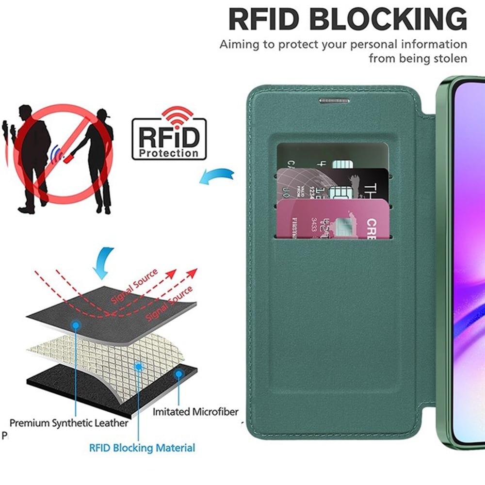 Techsuit SmartMag Book - θήκη για Samsung Galaxy A05s - Πράσινο - Image 5