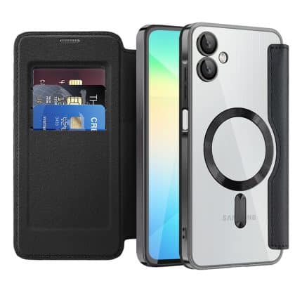Techsuit SmartMag Book - θήκη για Samsung Galaxy A06 - Μαύρο