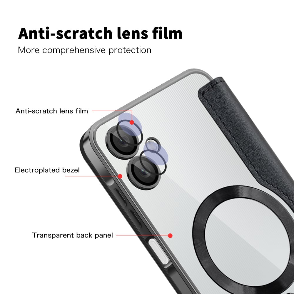 Techsuit SmartMag Book - θήκη για Samsung Galaxy A06 - Μαύρο - Image 3