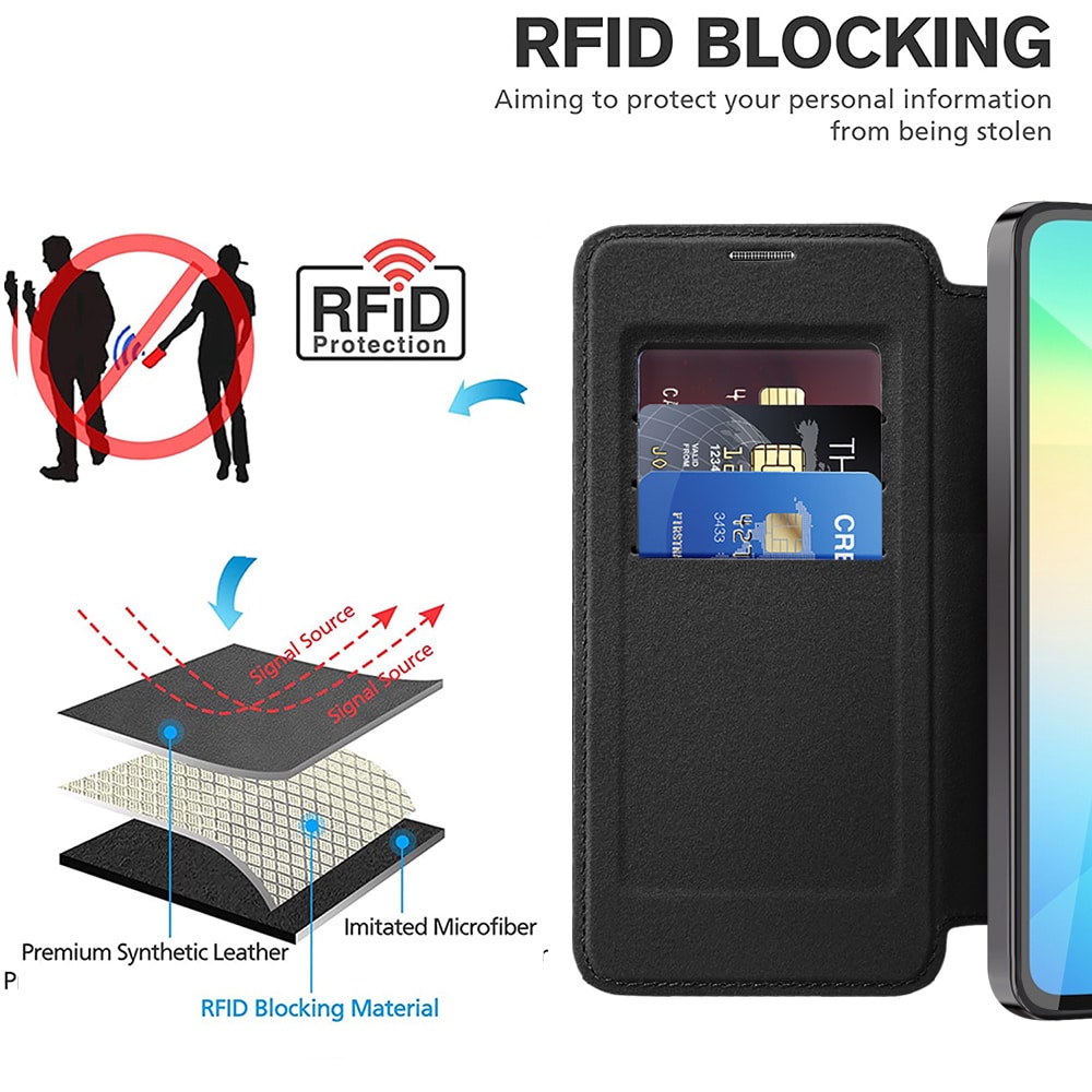 Techsuit SmartMag Book - θήκη για Samsung Galaxy A06 - Μαύρο - Image 5