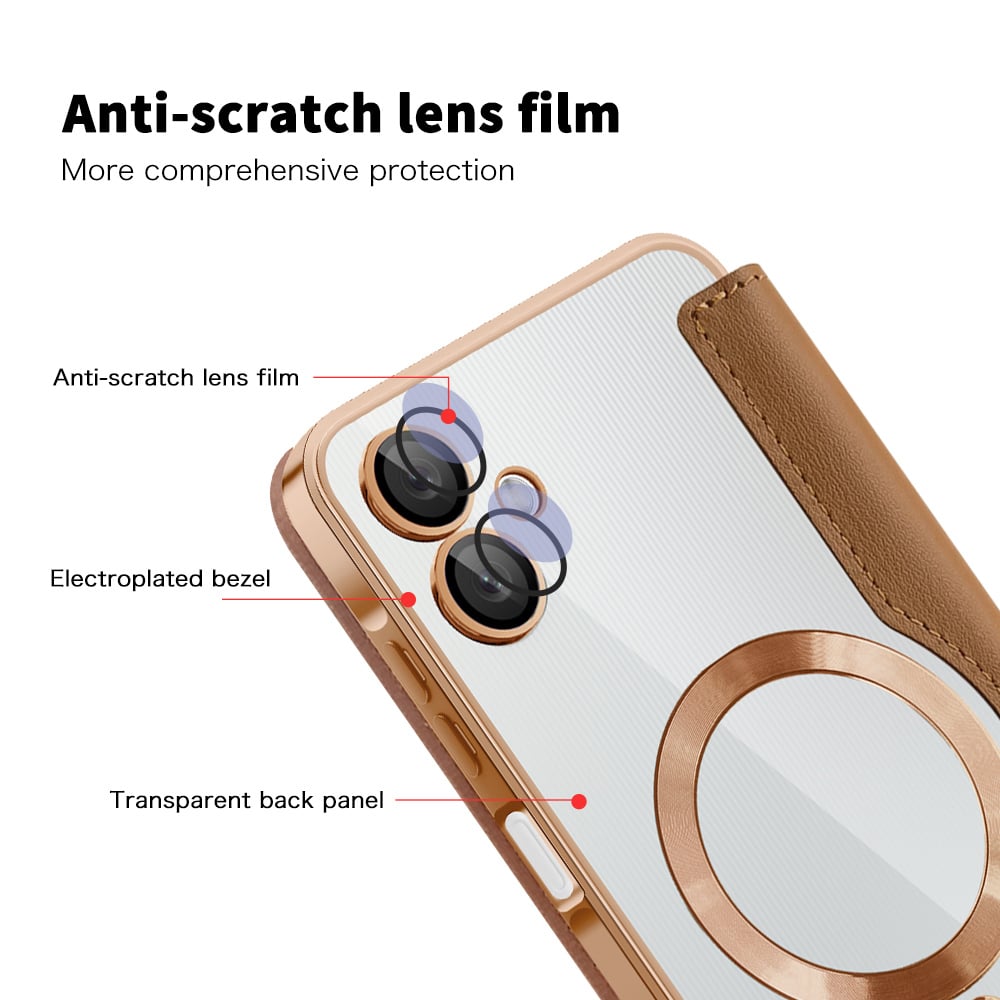 Techsuit SmartMag Book - θήκη για Samsung Galaxy A06 - Καφέ - Image 3
