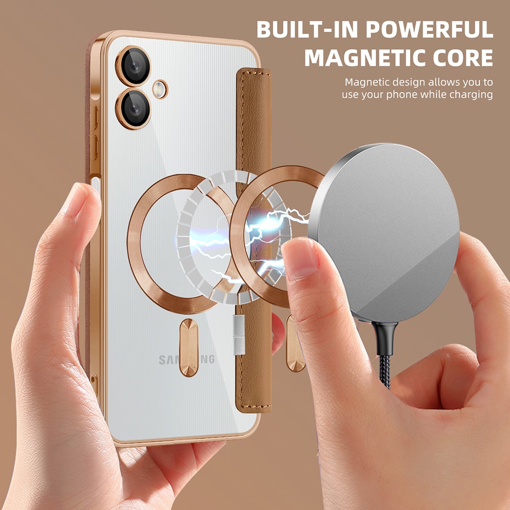 Techsuit SmartMag Book - θήκη για Samsung Galaxy A06 - Καφέ - Image 6