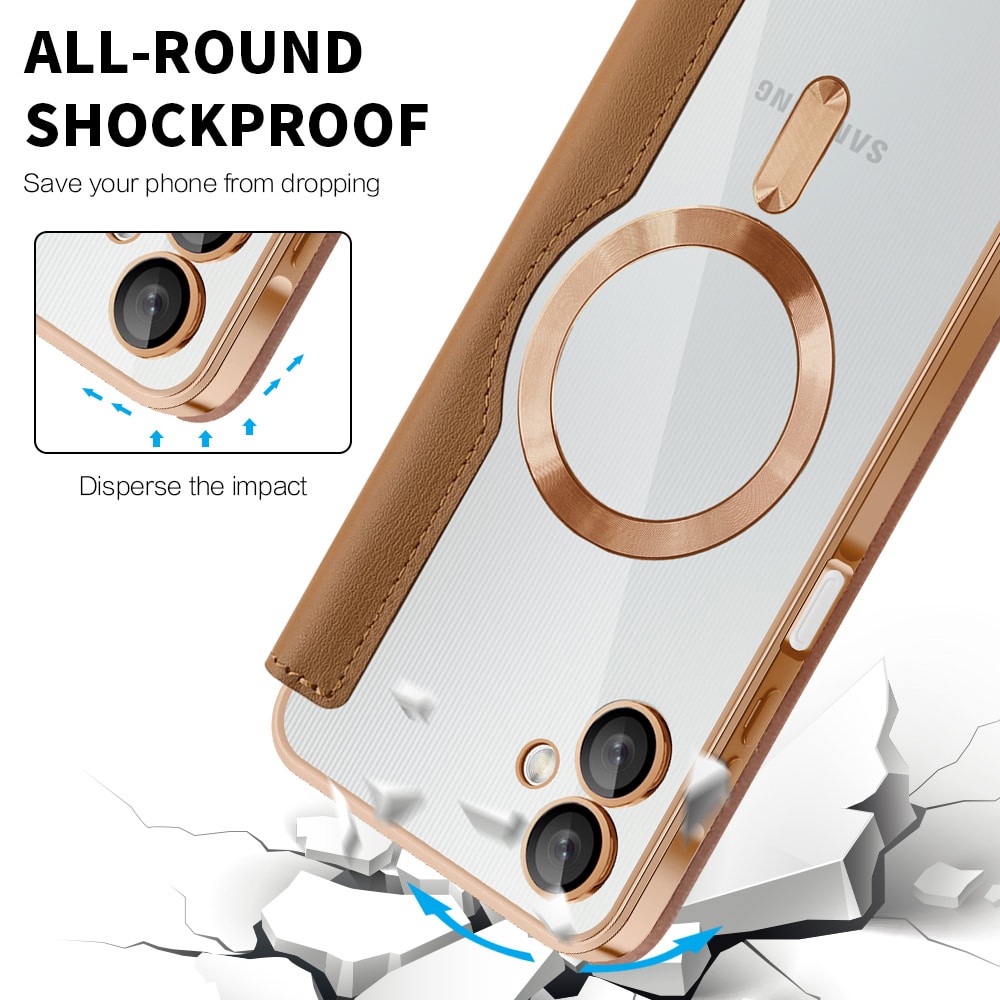 Techsuit SmartMag Book - θήκη για Samsung Galaxy A06 - Καφέ - Image 4