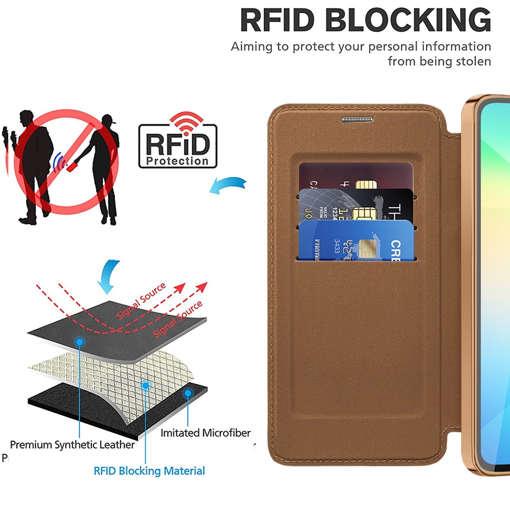 Techsuit SmartMag Book - θήκη για Samsung Galaxy A06 - Καφέ - Image 5