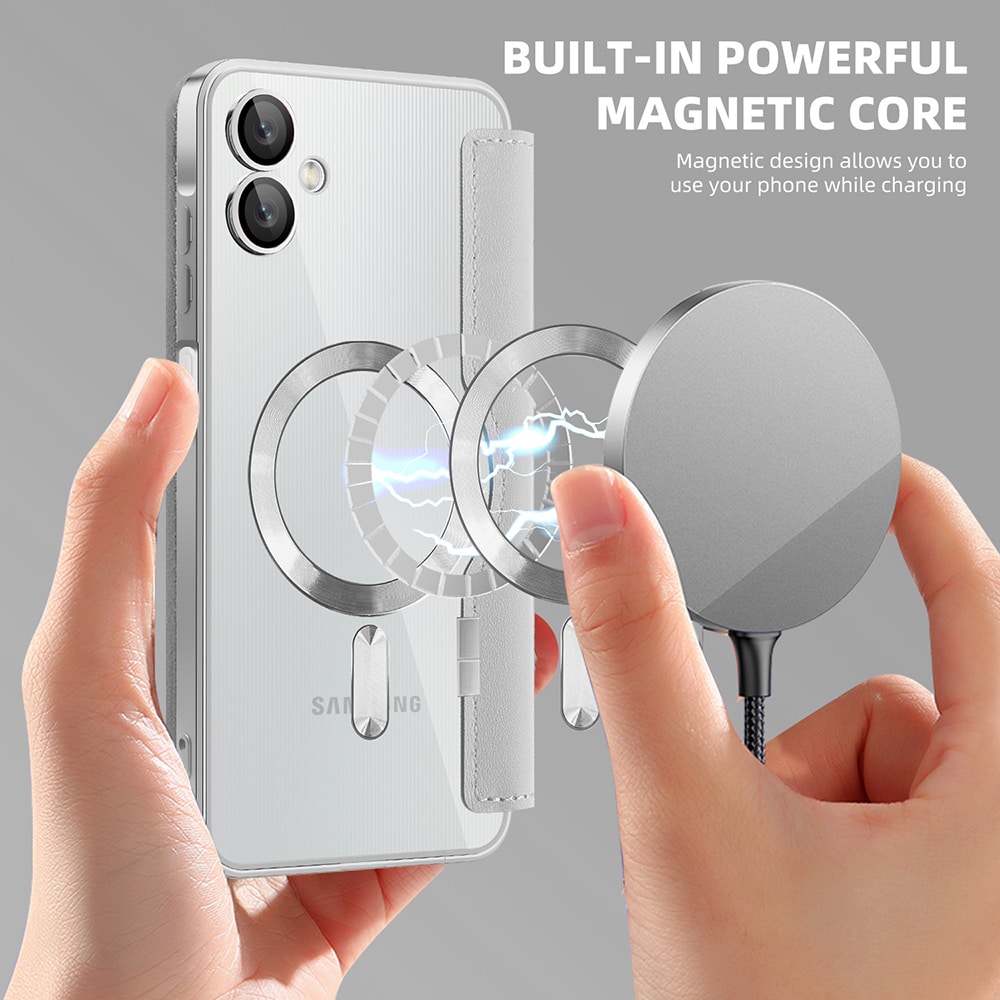 Techsuit SmartMag Book - θήκη για Samsung Galaxy A06 - Γκρι - Image 6