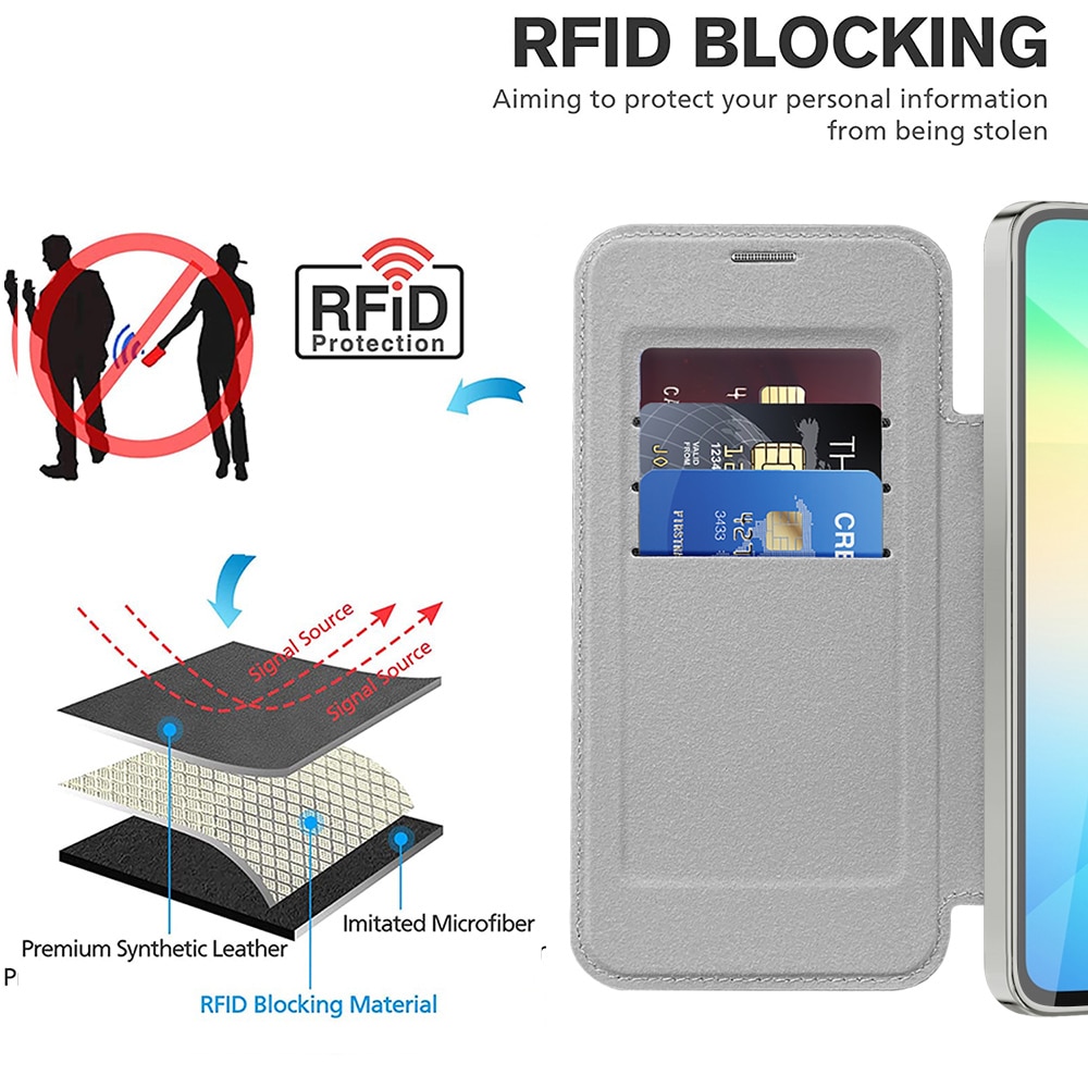 Techsuit SmartMag Book - θήκη για Samsung Galaxy A06 - Γκρι - Image 5
