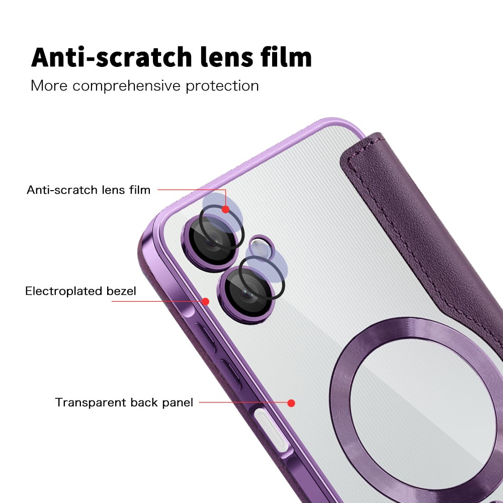 Techsuit SmartMag Book - θήκη για Samsung Galaxy A06 - Μωβ - Image 3