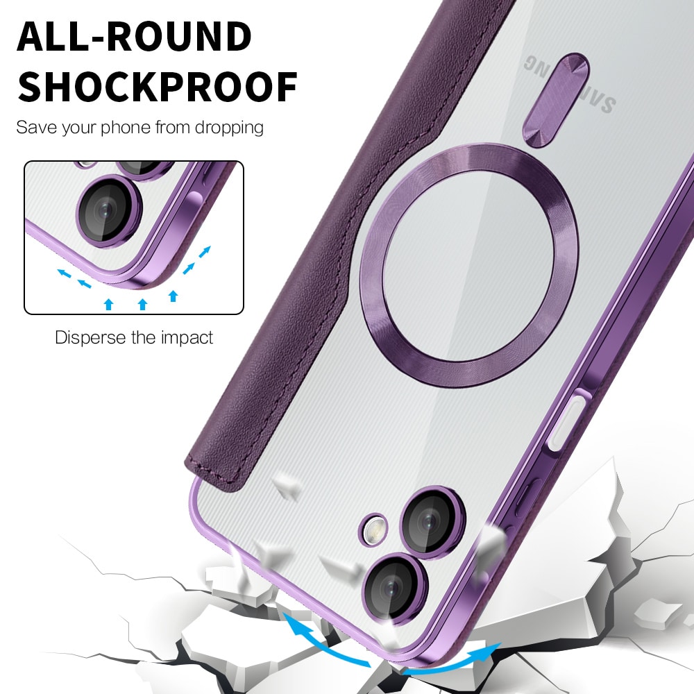 Techsuit SmartMag Book - θήκη για Samsung Galaxy A06 - Μωβ - Image 4