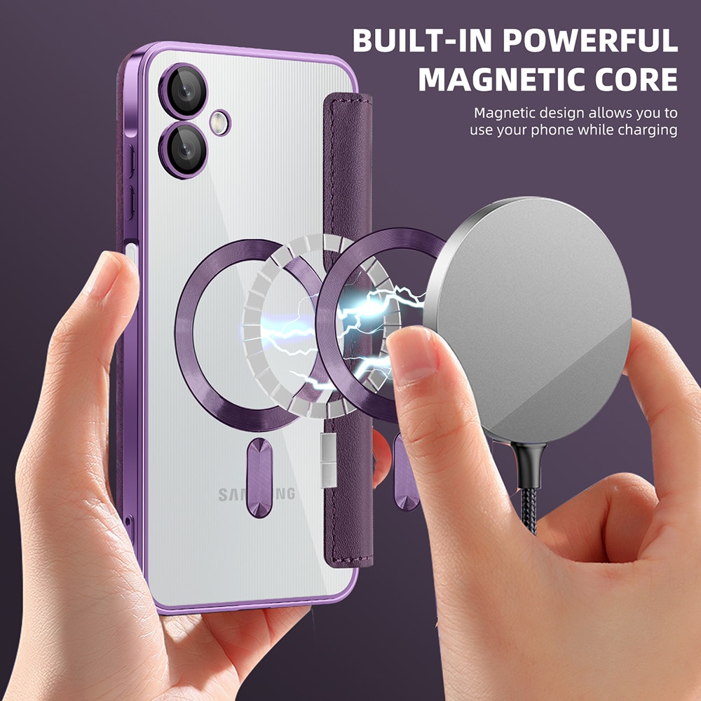 Techsuit SmartMag Book - θήκη για Samsung Galaxy A06 - Μωβ - Image 6