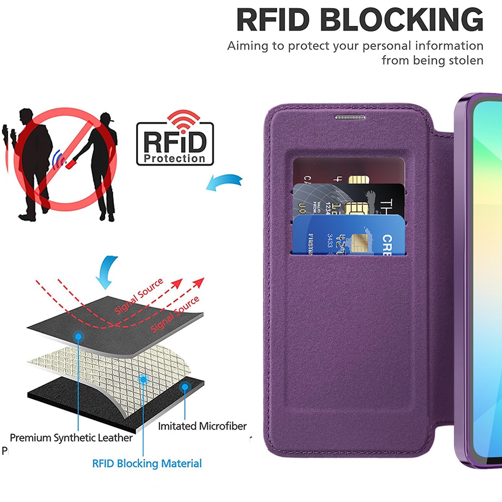 Techsuit SmartMag Book - θήκη για Samsung Galaxy A06 - Μωβ - Image 5