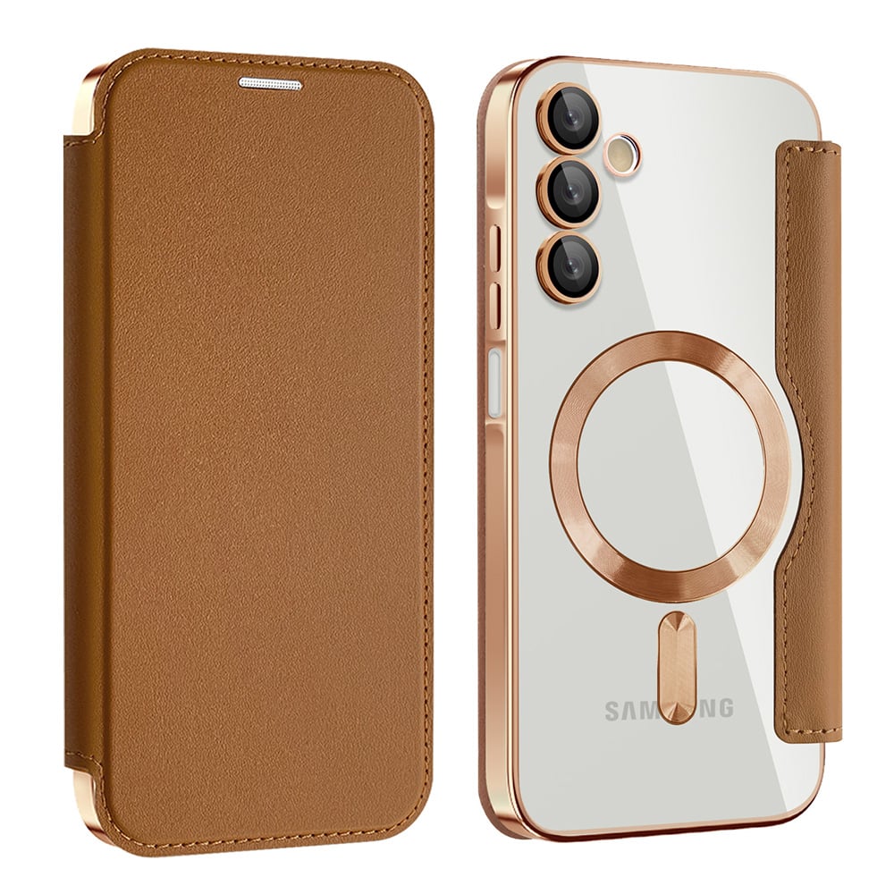 Techsuit SmartMag Book - θήκη για Samsung Galaxy A15 - Καφέ - Image 2