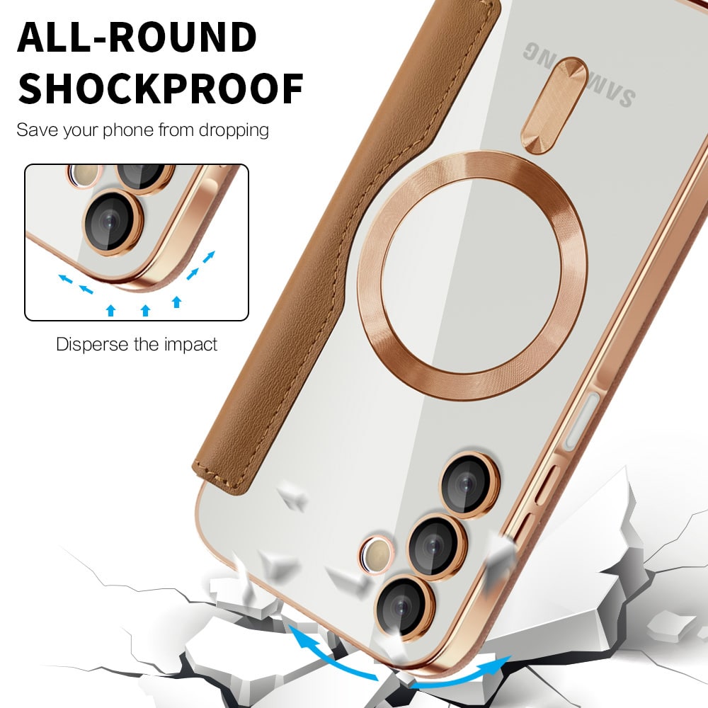 Techsuit SmartMag Book - θήκη για Samsung Galaxy A15 - Καφέ - Image 4