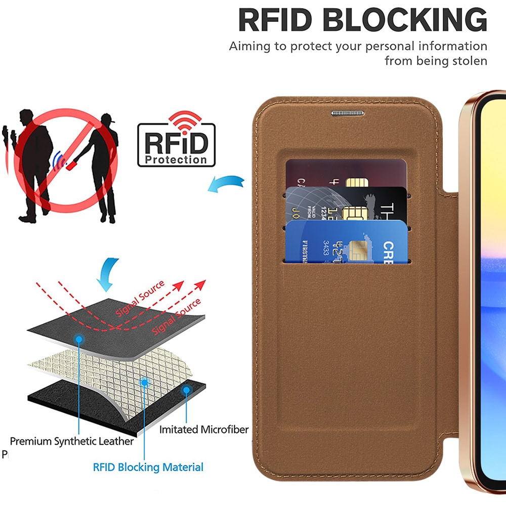 Techsuit SmartMag Book - θήκη για Samsung Galaxy A15 - Καφέ - Image 5