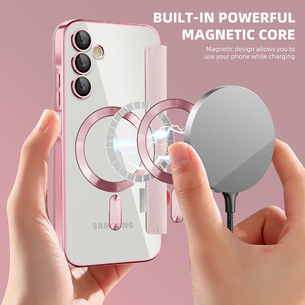 Techsuit SmartMag Book - θήκη για Samsung Galaxy A15 - Ροζ - Image 6