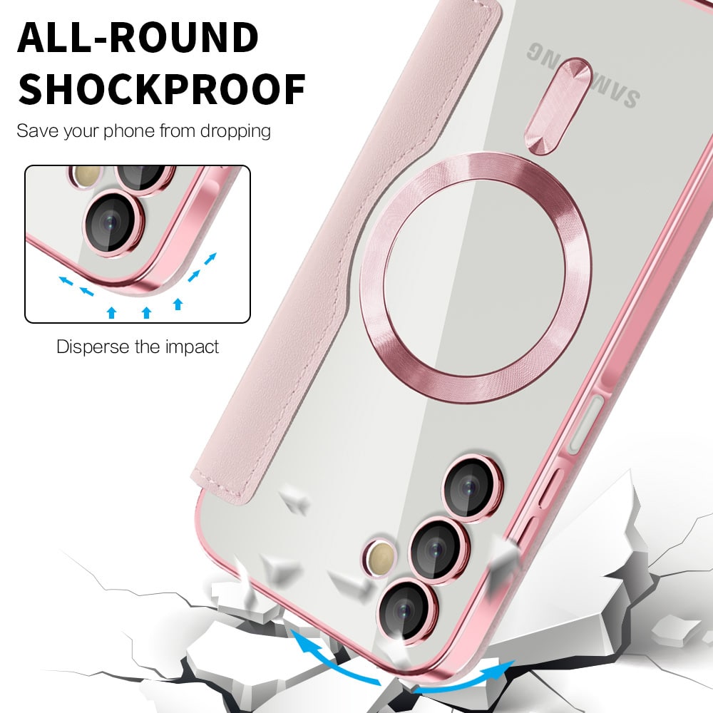 Techsuit SmartMag Book - θήκη για Samsung Galaxy A15 - Ροζ - Image 4