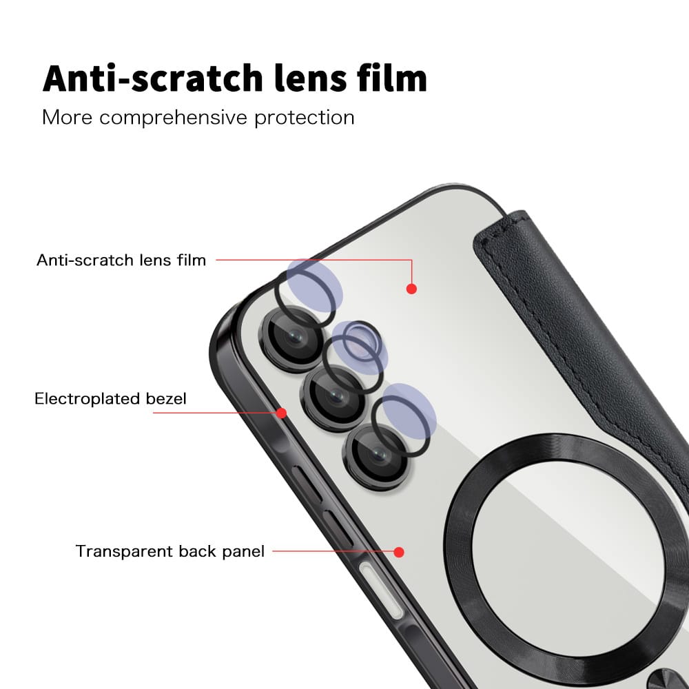 Techsuit SmartMag Book - θήκη για Samsung Galaxy A15 - Μαύρο - Image 3