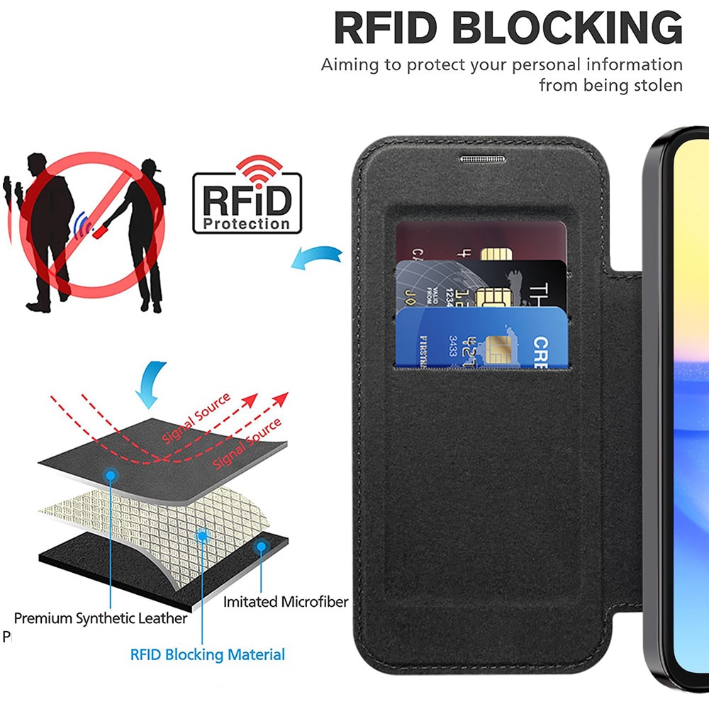 Techsuit SmartMag Book - θήκη για Samsung Galaxy A15 - Μαύρο - Image 5
