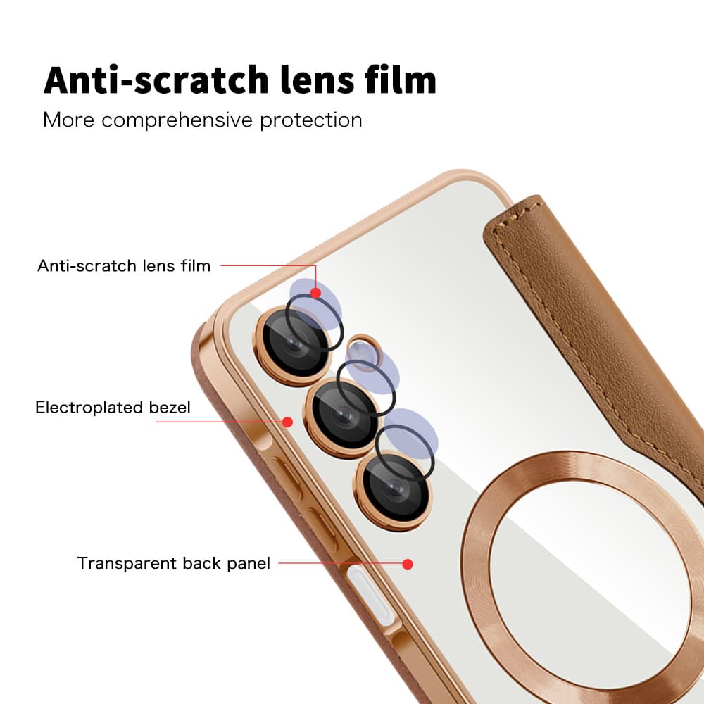 Techsuit SmartMag Book - θήκη για Samsung Galaxy A16 - Καφέ - Image 3