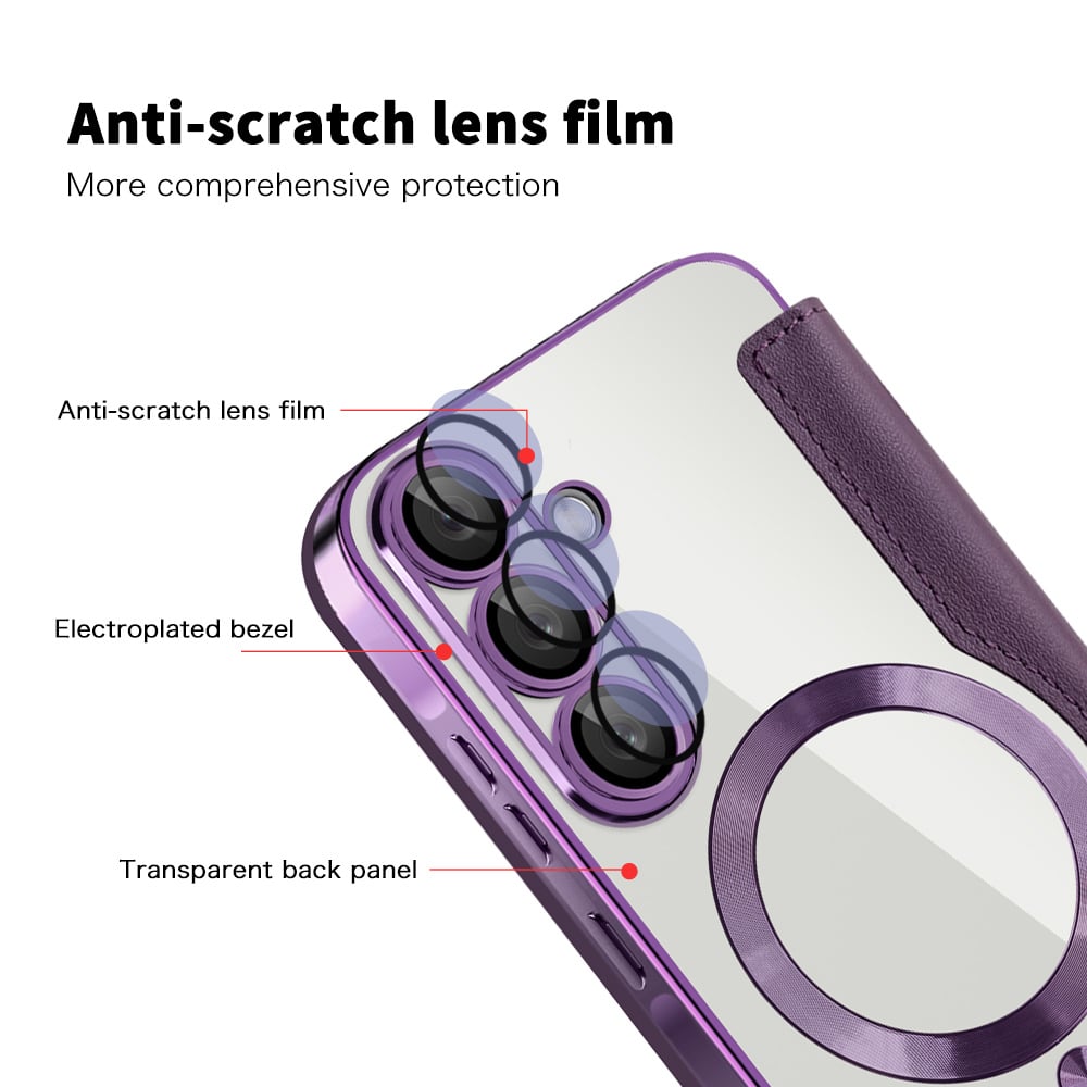 Techsuit SmartMag Book - θήκη για Samsung Galaxy A56 - Μωβ - Image 3
