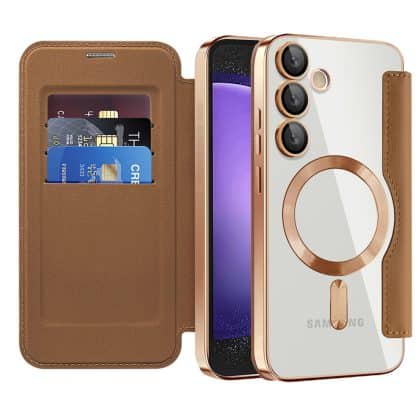 Techsuit SmartMag - θήκη για Samsung Galaxy S23 FE - Καφέ
