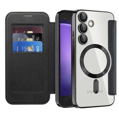 Techsuit SmartMag Book - θήκη για Samsung Galaxy S23 FE - Μαύρο