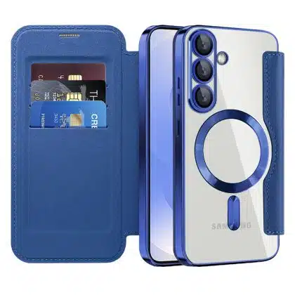 Techsuit SmartMag Book - θήκη για Samsung Galaxy S25 - Μπλε