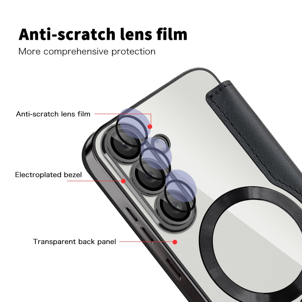 Techsuit SmartMag Book - θήκη για Samsung Galaxy S25+ - Μαύρο - Image 3