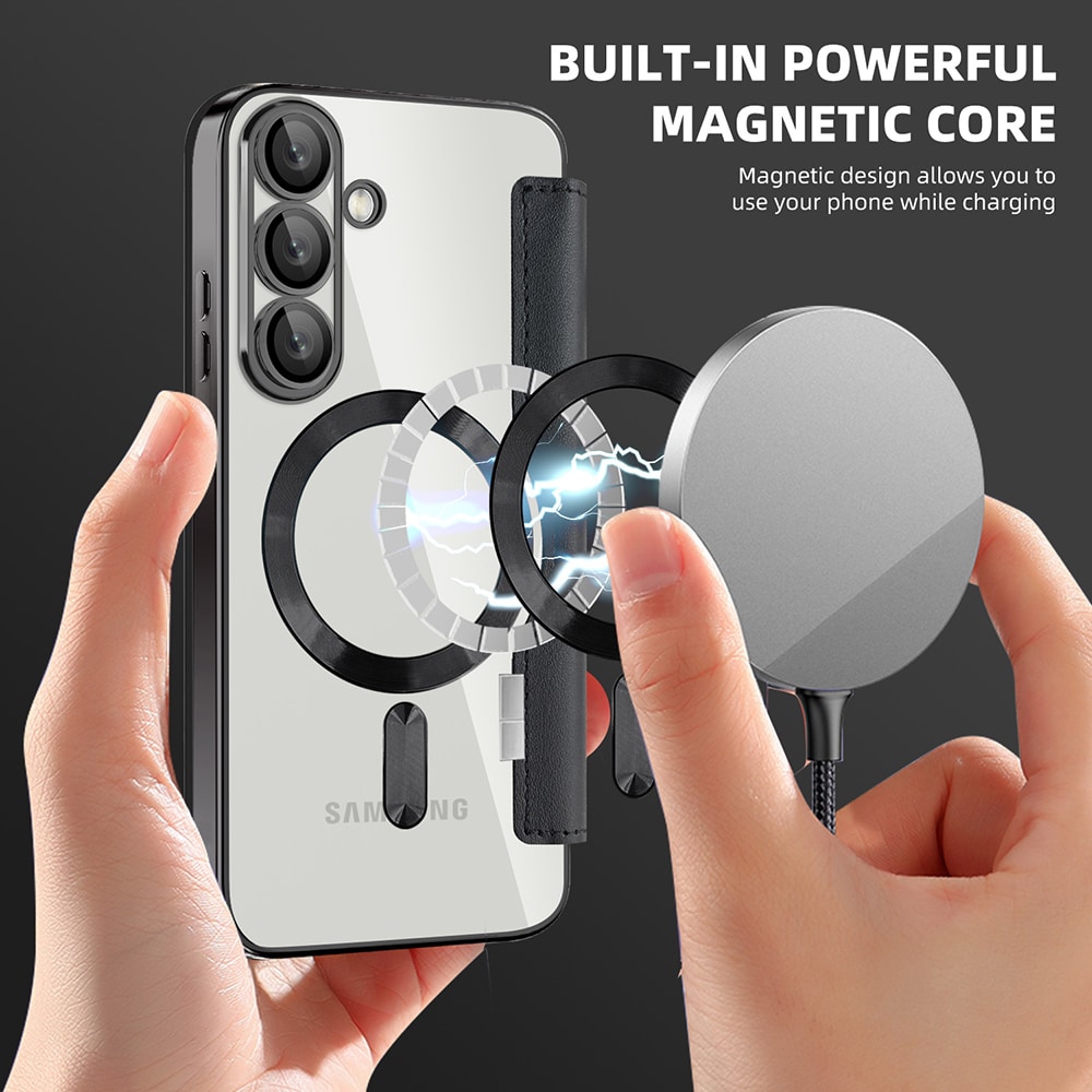 Techsuit SmartMag Book - θήκη για Samsung Galaxy S25+ - Μαύρο - Image 6
