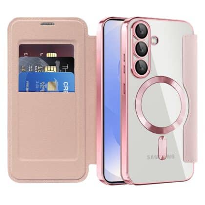 Techsuit SmartMag - θήκη για Samsung Galaxy S25 Plus - Ροζ