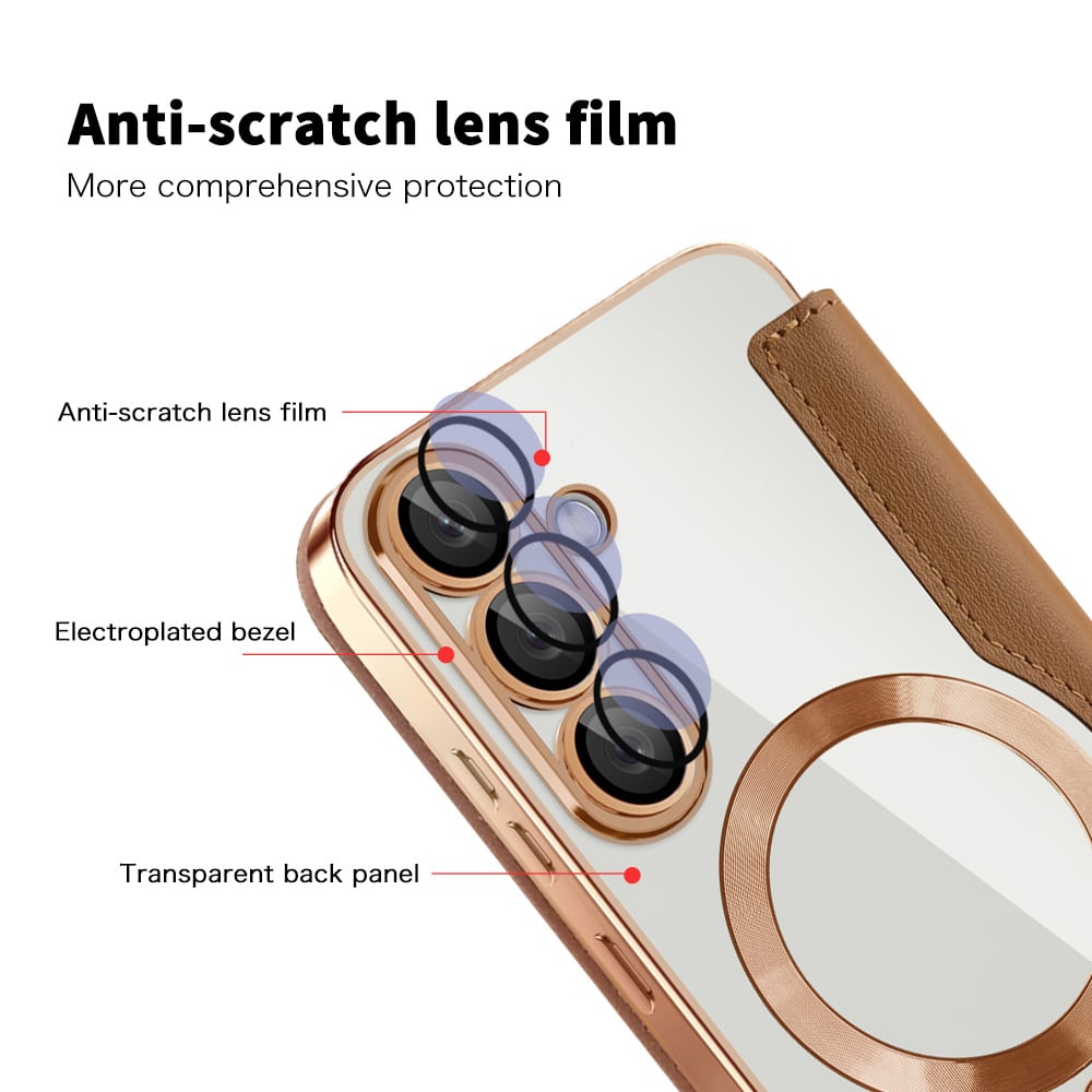 Techsuit SmartMag Book - θήκη για Samsung Galaxy S25+ - Καφέ - Image 3